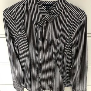 Tommy Hilfiger Blouse - Women’s XL - Navy & White